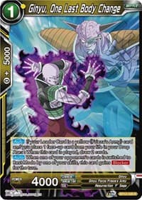 Ginyu, One Last Body Change - Vicious Rejuvenation - Dragon Ball Super: Masters card