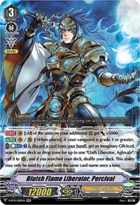 Bluish Flame Liberator, Percival - V-BT12: Divine Lightning Radiance - Cardfight Vanguard card