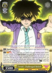 Teruki: Challenged Beliefs (SR) - Mob Psycho 100 - Weiss Schwarz card