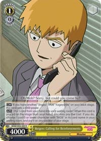 Reigen: Calling for Reinforcements - Mob Psycho 100 - Weiss Schwarz card