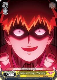 Reigen: Creepy Warning - Mob Psycho 100 - Weiss Schwarz card