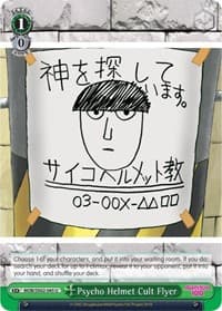 Psycho Helmet Cult Flyer - Mob Psycho 100 - Weiss Schwarz card