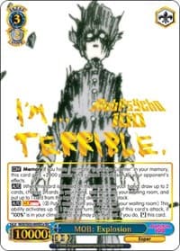 MOB: Explosion (A) (SEC) - Mob Psycho 100 - Weiss Schwarz card