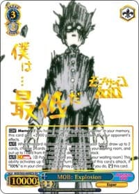 MOB: Explosion (B) (SEC) - Mob Psycho 100 - Weiss Schwarz card