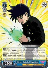 Ritsu: Fateful Meeting - Mob Psycho 100 - Weiss Schwarz card