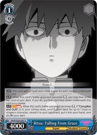 Ritsu: Falling From Grace - Mob Psycho 100 - Weiss Schwarz card