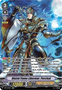 Bluish Flame Liberator, Percival (SP) - V-BT12: Divine Lightning Radiance - Cardfight Vanguard card