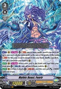 Mythic Beast, Fenrir - V-BT12: Divine Lightning Radiance - Cardfight Vanguard card