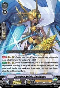 Dawning Knight, Gorboduc - V-BT12: Divine Lightning Radiance - Cardfight Vanguard card