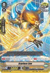 Scarface Lion - V-BT12: Divine Lightning Radiance - Cardfight Vanguard card
