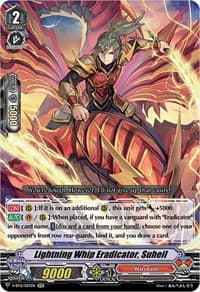 Lightning Whip Eradicator, Suheil - V-BT12: Divine Lightning Radiance - Cardfight Vanguard card