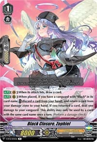 Black Closure, Zophiel - V-BT12: Divine Lightning Radiance - Cardfight Vanguard card