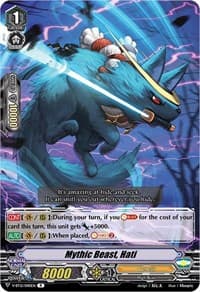 Mythic Beast, Hati - V-BT12: Divine Lightning Radiance - Cardfight Vanguard card