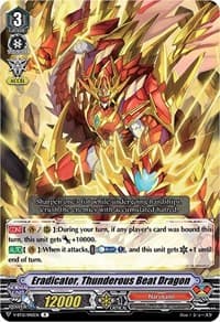 Eradicator, Thunderous Beat Dragon - V-BT12: Divine Lightning Radiance - Cardfight Vanguard card