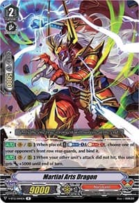 Martial Arts Dragon - V-BT12: Divine Lightning Radiance - Cardfight Vanguard card