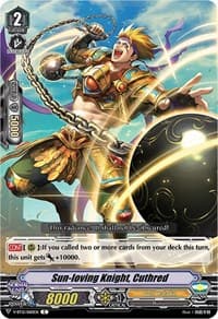 Sun-loving Knight, Cuthred - V-BT12: Divine Lightning Radiance - Cardfight Vanguard card
