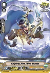 Knight of Blue Skies, Shanak - V-BT12: Divine Lightning Radiance - Cardfight Vanguard card