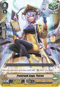 Frontrank Sage, Peiron - V-BT12: Divine Lightning Radiance - Cardfight Vanguard card