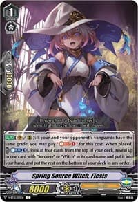Spring Source Witch, Ficsis - V-BT12: Divine Lightning Radiance - Cardfight Vanguard card