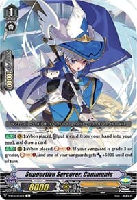 Supportive Sorcerer, Communis - V-BT12: Divine Lightning Radiance - Cardfight Vanguard card