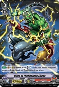 Djinn of Thunderous Shock - V-BT12: Divine Lightning Radiance - Cardfight Vanguard card