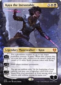 Kaya the Inexorable (Borderless) - Kaldheim - Magic: The Gathering card