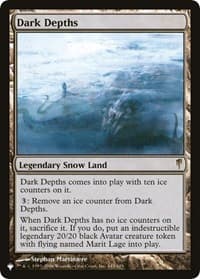 Dark Depths - The List Reprints - Magic: The Gathering card