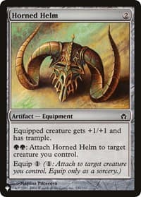 Horned Helm - The List Reprints - Magic: The Gathering card