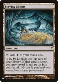 Scrying Sheets - The List Reprints - Magic: The Gathering card