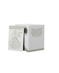 Dragon Shield Double Shell - White/Black (Holds 100+) - Dragon Shield Deck Boxes - Deck Boxes card
