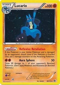 Lucario - 80/113 (Cosmos Holo) - Miscellaneous Cards & Products - Pokemon card