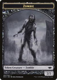 Zombie // Golem Double-Sided Token - Modern Horizons - Magic: The Gathering card
