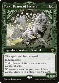 Toski, Bearer of Secrets (Showcase) - Kaldheim - Magic: The Gathering card