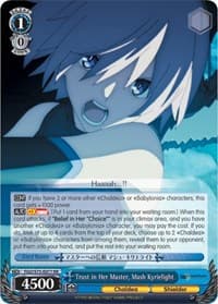 Trust in Her Master, Mash Kyrielight - Fate/Grand Order Absolute Demonic Front: Babylonia - Weiss Schwarz card