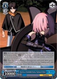 Attack by a Formidable Enemy, Fujimaru & Mash - Fate/Grand Order Absolute Demonic Front: Babylonia - Weiss Schwarz card