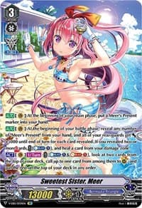 Sweetest Sister, Meer (Swimsuit SP) - V-EB15: Twinkle Melody - Cardfight Vanguard card