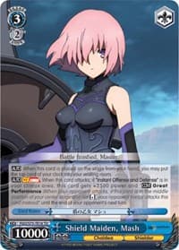 Shield Maiden, Mash - Fate/Grand Order Absolute Demonic Front: Babylonia - Weiss Schwarz card