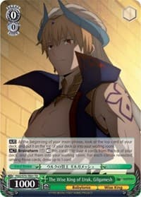 The Wise King of Uruk, Gilgamesh - Fate/Grand Order Absolute Demonic Front: Babylonia - Weiss Schwarz card