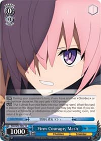 Firm Courage, Mash - Fate/Grand Order Absolute Demonic Front: Babylonia - Weiss Schwarz card
