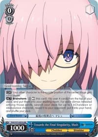 Towards the Final Singularity, Mash - Fate/Grand Order Absolute Demonic Front: Babylonia - Weiss Schwarz card
