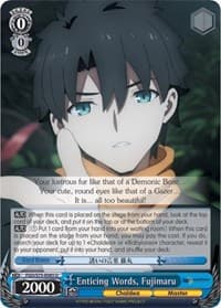 Enticing Words, Fujimaru - Fate/Grand Order Absolute Demonic Front: Babylonia - Weiss Schwarz card
