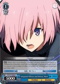 Integrated Offense and Defense, Mash - Fate/Grand Order Absolute Demonic Front: Babylonia - Weiss Schwarz card