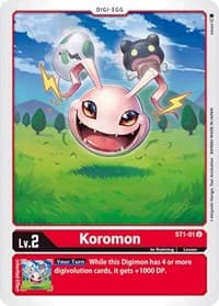 Koromon - Starter Deck 01: Gaia Red - Digimon Card Game card