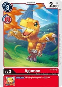 Agumon - Starter Deck 01: Gaia Red - Digimon Card Game card