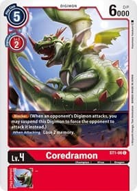 Coredramon - Starter Deck 01: Gaia Red - Digimon Card Game card