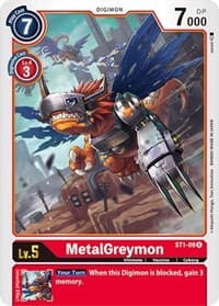 MetalGreymon - Starter Deck 01: Gaia Red - Digimon Card Game card