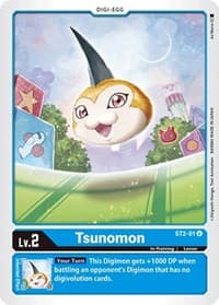 Tsunomon - Starter Deck 02: Cocytus Blue - Digimon Card Game card