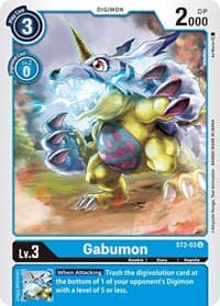 Gabumon - Starter Deck 02: Cocytus Blue - Digimon Card Game card
