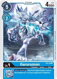 Garurumon - Starter Deck 02: Cocytus Blue - Digimon Card Game card