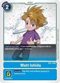 Matt Ishida - Starter Deck 02: Cocytus Blue - Digimon Card Game card